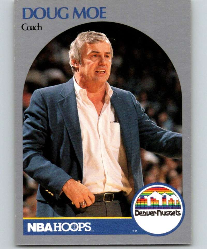 1990-91 Hopps Basketball #311 Doug Moe/ SP Denver Nuggets Image 1