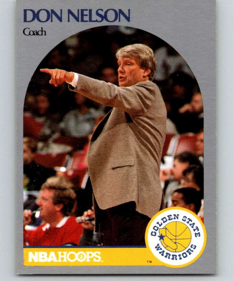 1990-91 Hopps Basketball #313 Don Nelson CO Golden State Warriors Image 1