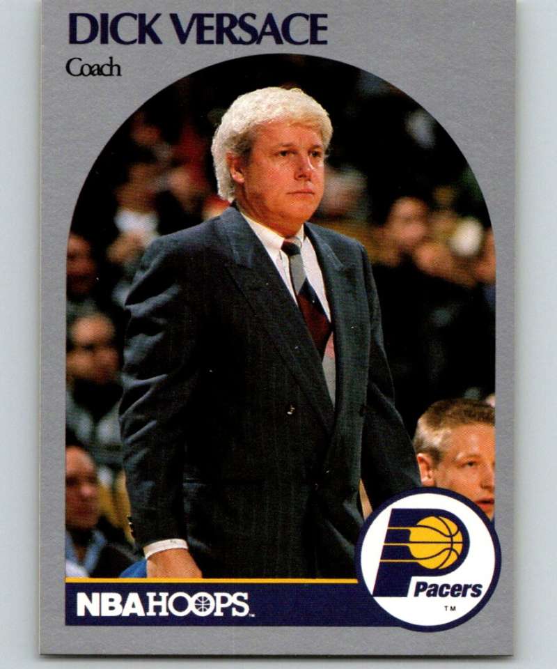 1990-91 Hopps Basketball #315 Dick Versace CO Indiana Pacers Image 1