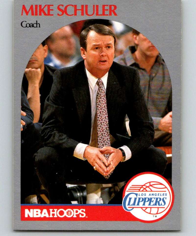 1990-91 Hopps Basketball #316 Mike Schuler CO Los Angeles Clippers Image 1