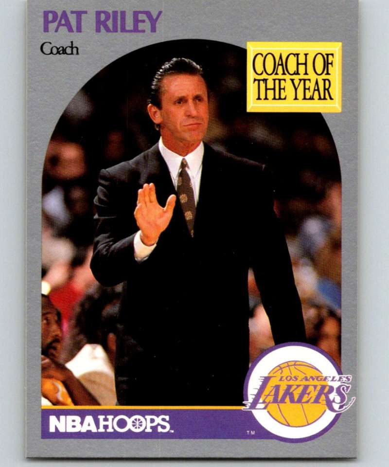 1990-91 Hopps Basketball #317 Pat Riley/ SP Los Angeles Lakers Image 1