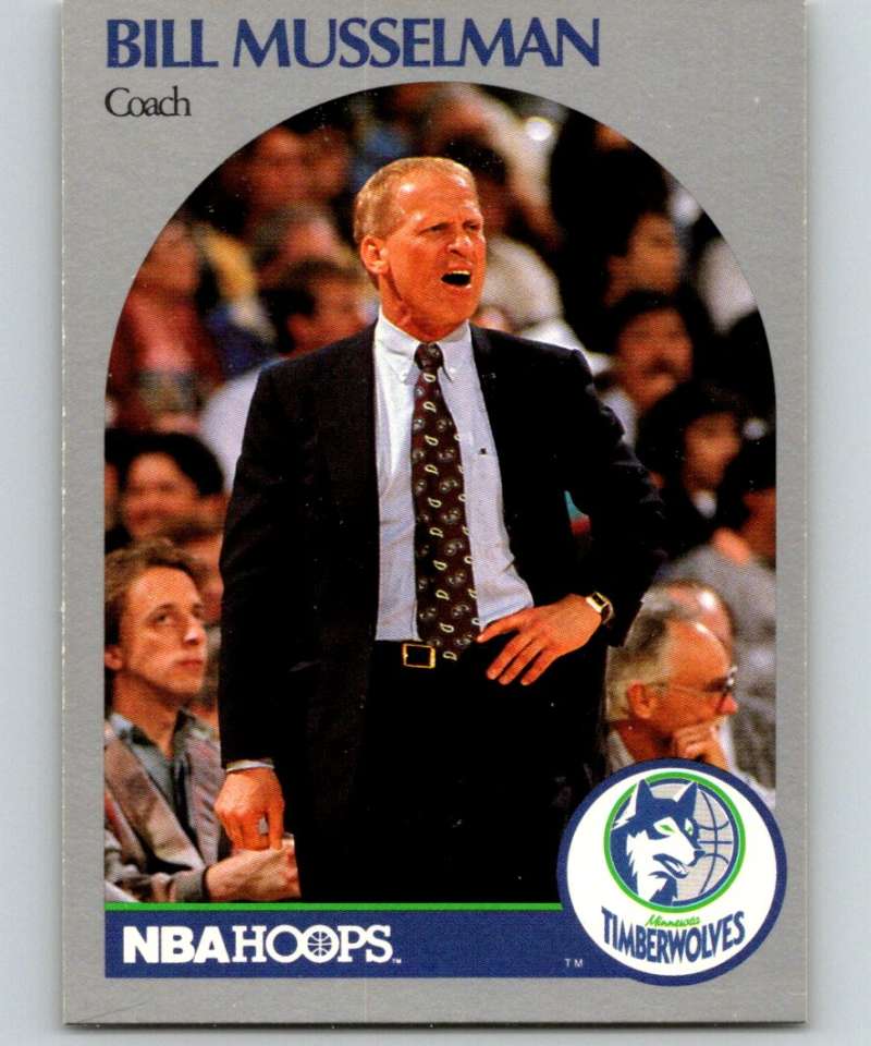 1990-91 Hopps Basketball #320 Bill Musselman CO Minnesota Timberwolves Image 1