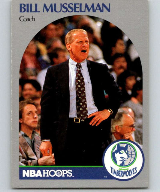 1990-91 Hopps Basketball #320 Bill Musselman CO  Minnesota Timberwolves  Image 1