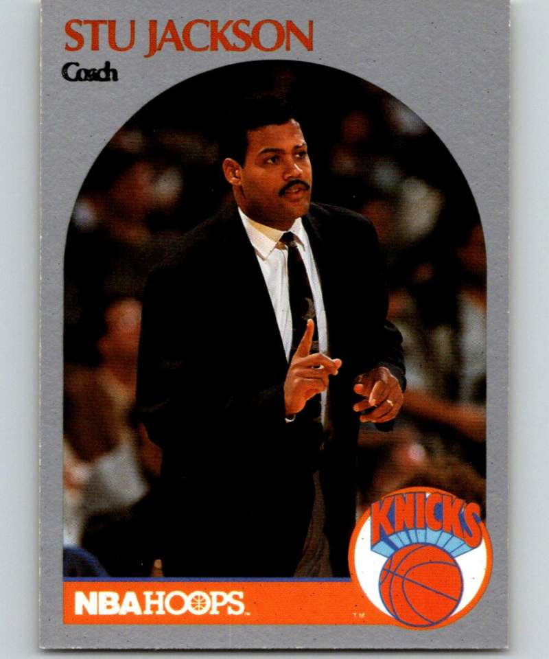 1990-91 Hopps Basketball #322 Stu Jackson CO New York Knicks Image 1