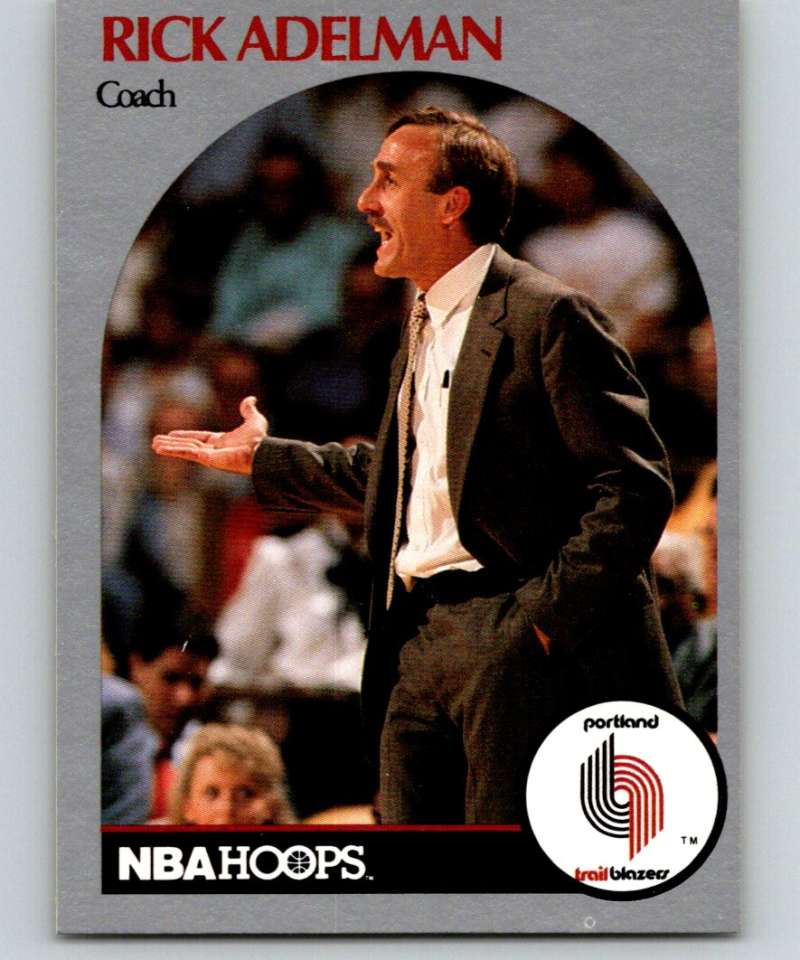 1990-91 Hopps Basketball #326 Rick Adelman CO Portland Trail Blazers Image 1