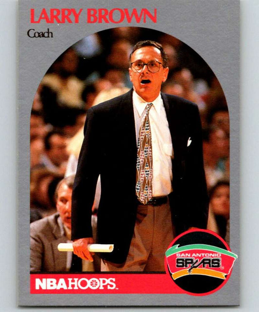 1990-91 Hopps Basketball #328 Larry Brown CO  San Antonio Spurs  Image 1