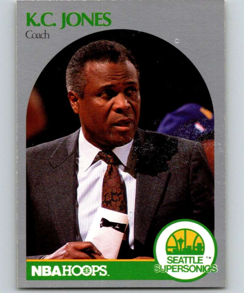 1990-91 Hopps Basketball #329 K.C. Jones CO Seattle SuperSonics Image 1