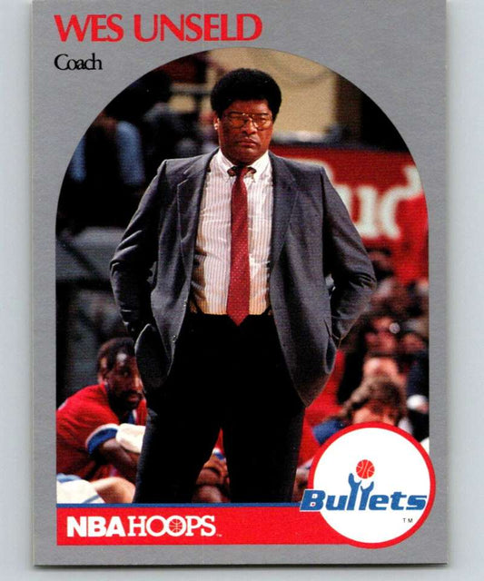 1990-91 Hopps Basketball #331 Wes Unseld CO  Washington Bullets  Image 1