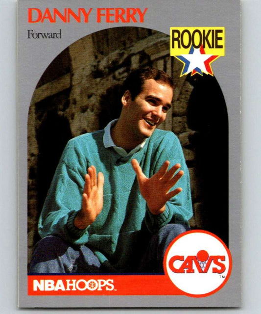 1990-91 Hopps Basketball #336 Danny Ferry  RC Rookie SP Cleveland Cavaliers  Image 1