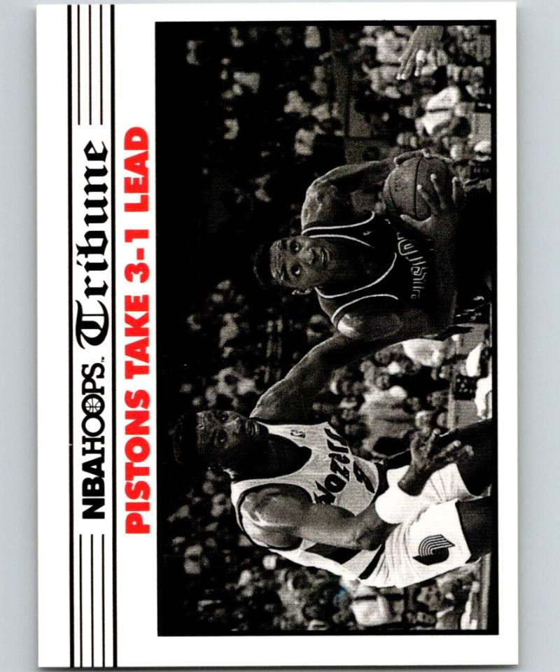 1990-91 Hopps Basketball #340 NBA Final Game 4 Detroit Pistons/Portland Blazers Image 1