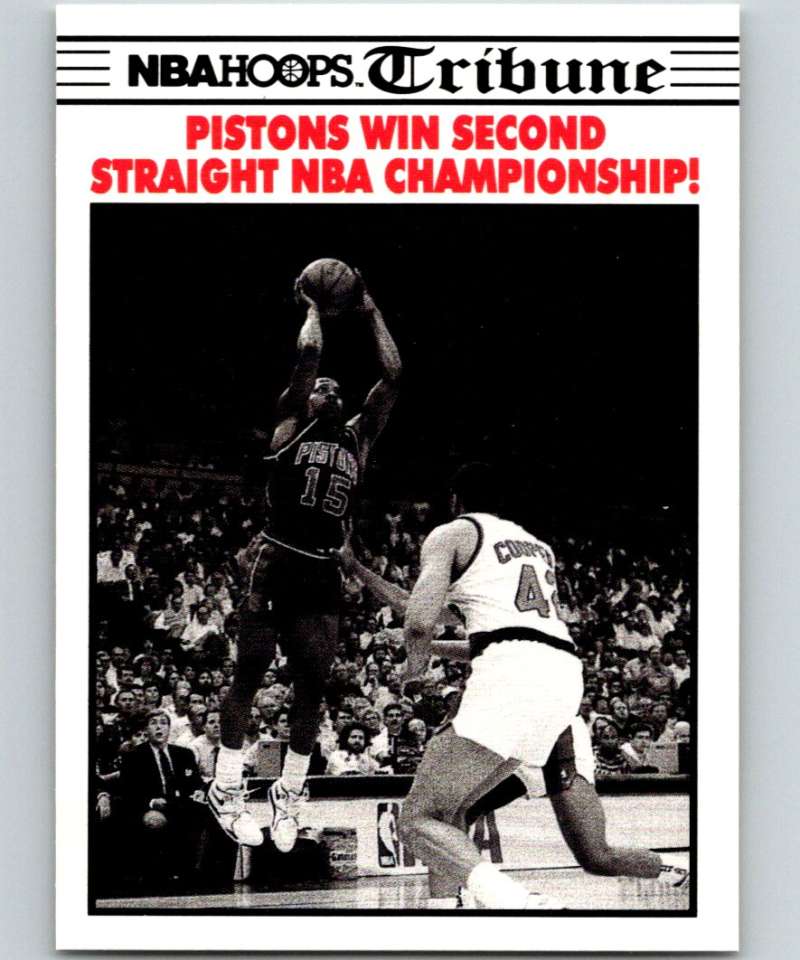 1990-91 Hopps Basketball #341 Pistons Detroit Pistons/Portland Trail Blazers Image 1