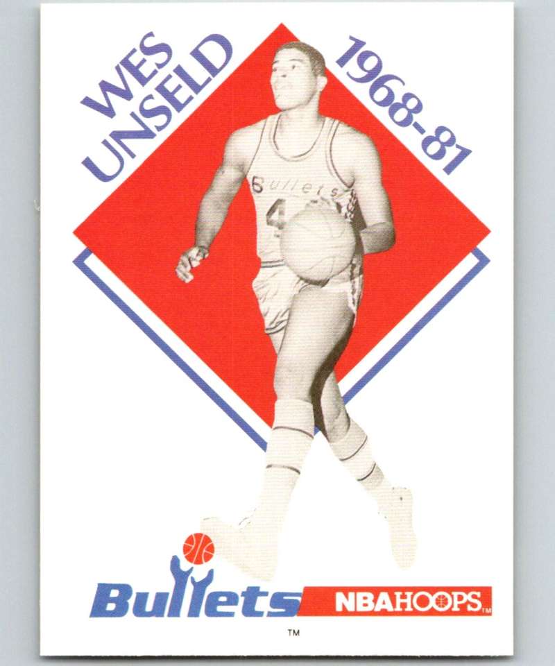 1990-91 Hopps Basketball #344 Wes Unseld CO Washington Bullets Image 1