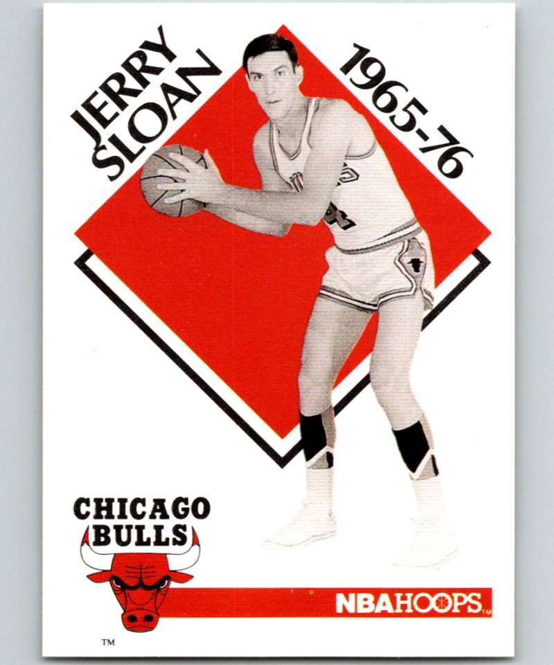 1990-91 Hopps Basketball #354 Jerry Sloan CO Utah Jazz Image 1
