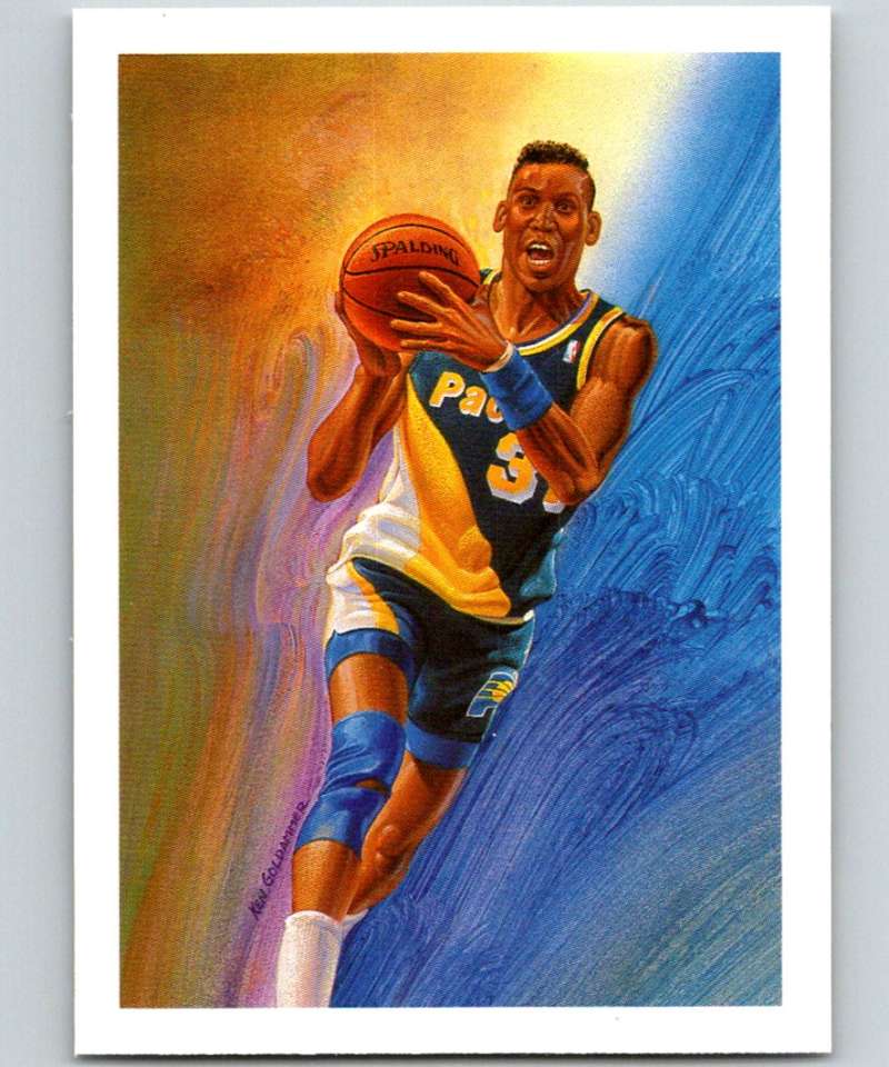 1990-91 Hopps Basketball #365 Reggie Miller TC Indiana Pacers Image 1