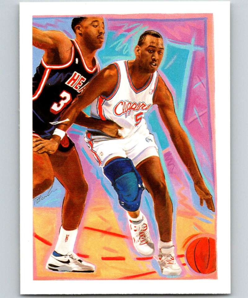 1990-91 Hopps Basketball #366 Danny Manning TC Los Angeles Clippers Image 1
