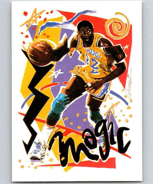 1990-91 Hopps Basketball #367 Magic Johnson TC  Los Angeles Lakers  Image 1