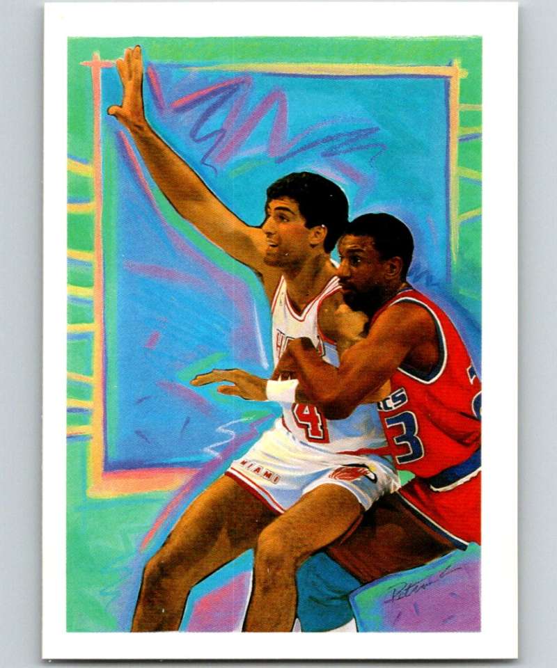 1990-91 Hopps Basketball #368 Rony Seikaly TC Miami Heat Image 1