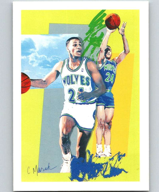 1990-91 Hopps Basketball #370 Pooh Richardson TC  Minnesota Timberwolves  Image 1