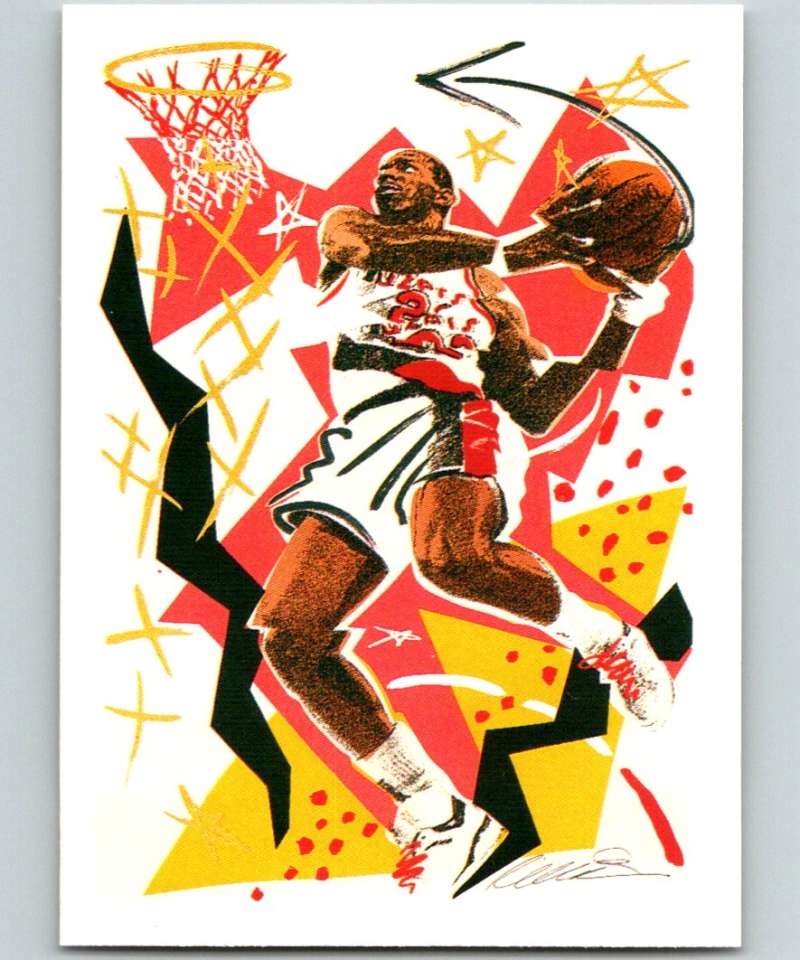 1990-91 Hopps Basketball #376 Clyde Drexler TC Portland Trail Blazers Image 1