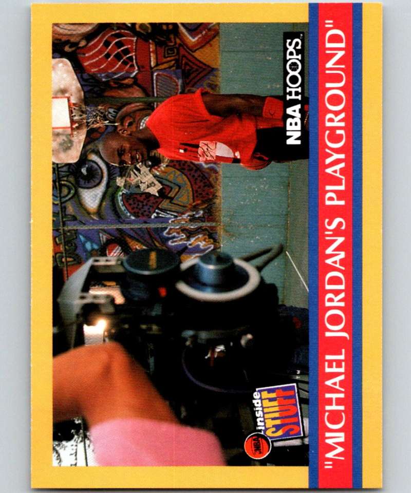 1990-91 Hopps Basketball #382 Michael Jordan's Playground Chicago Bulls Image 1