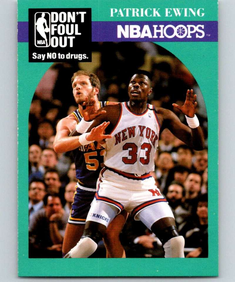 1990-91 Hopps Basketball #388 Patrick Ewing New York Knicks Image 1