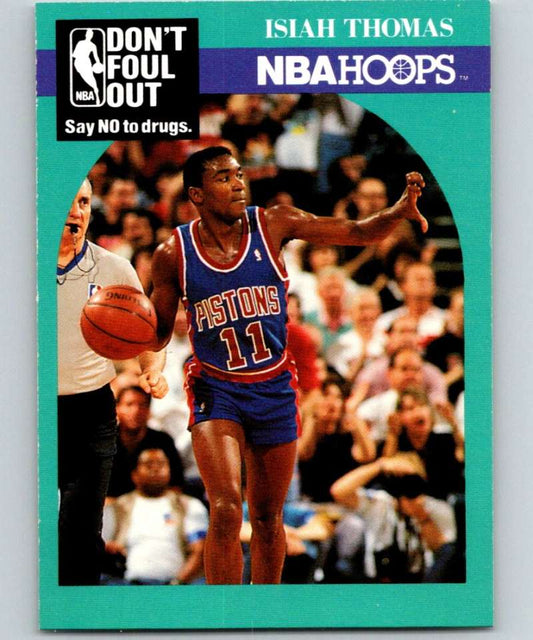 1990-91 Hopps Basketball #389 Isiah Thomas  Detroit Pistons  Image 1