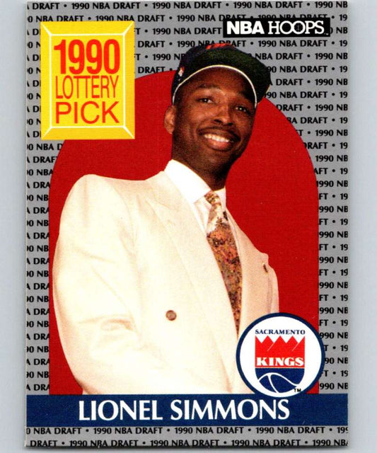 1990-91 Hopps Basketball #396 Lionel Simmons  RC Rookie Sacramento Kings  Image 1