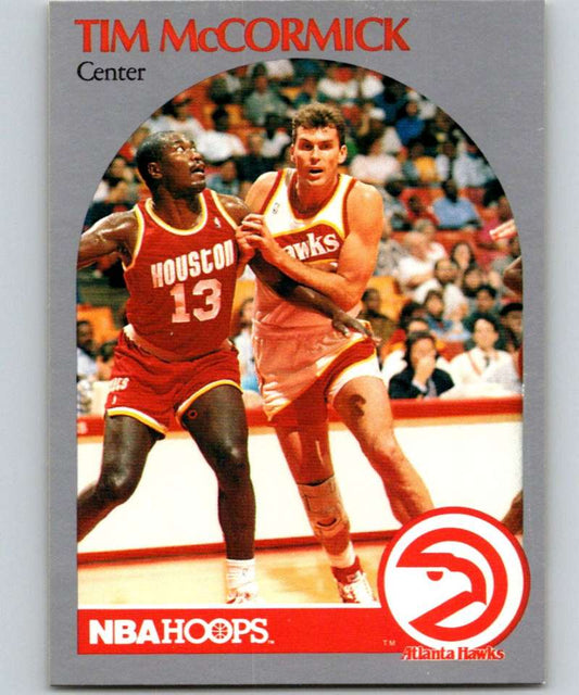 1990-91 Hopps Basketball #401 Tim McCormick  Atlanta Hawks  Image 1
