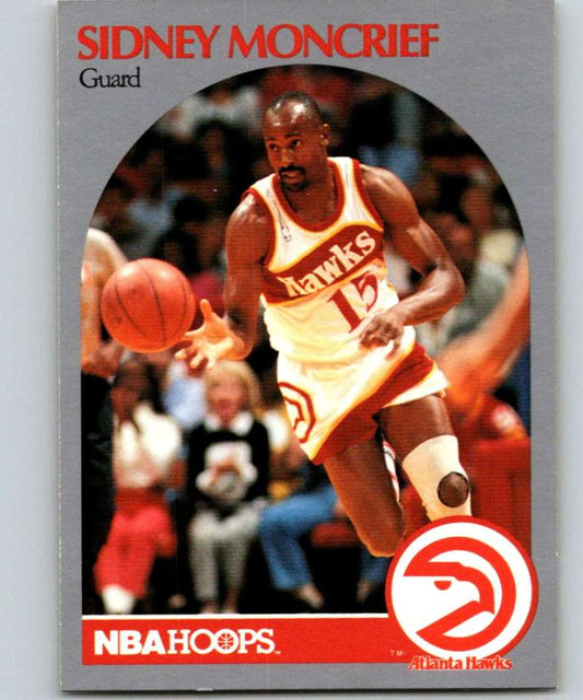 1990-91 Hopps Basketball #402 Sidney Moncrief  Atlanta Hawks  Image 1