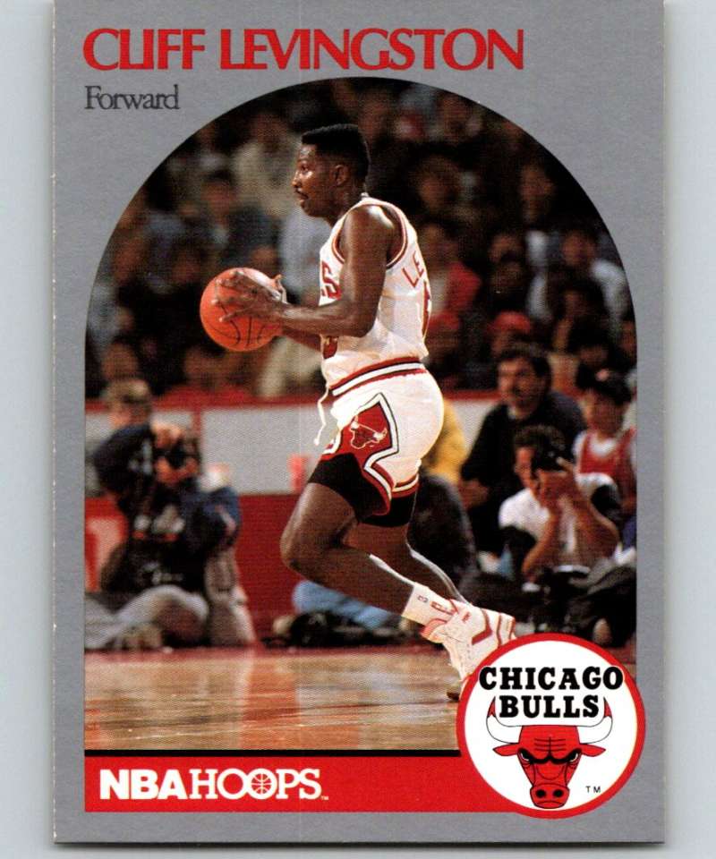 1990-91 Hopps Basketball #405 Cliff Levingston Chicago Bulls Image 1