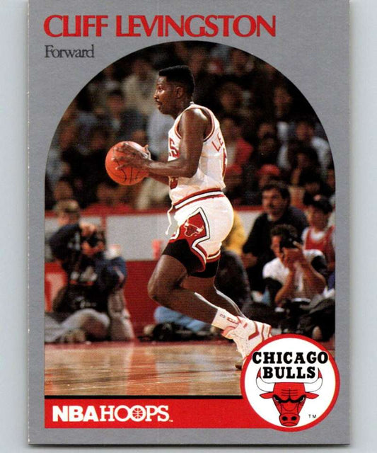 1990-91 Hopps Basketball #405 Cliff Levingston  Chicago Bulls  Image 1