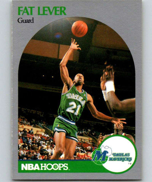 1990-91 Hopps Basketball #408 Lafayette Lever  Dallas Mavericks  Image 1