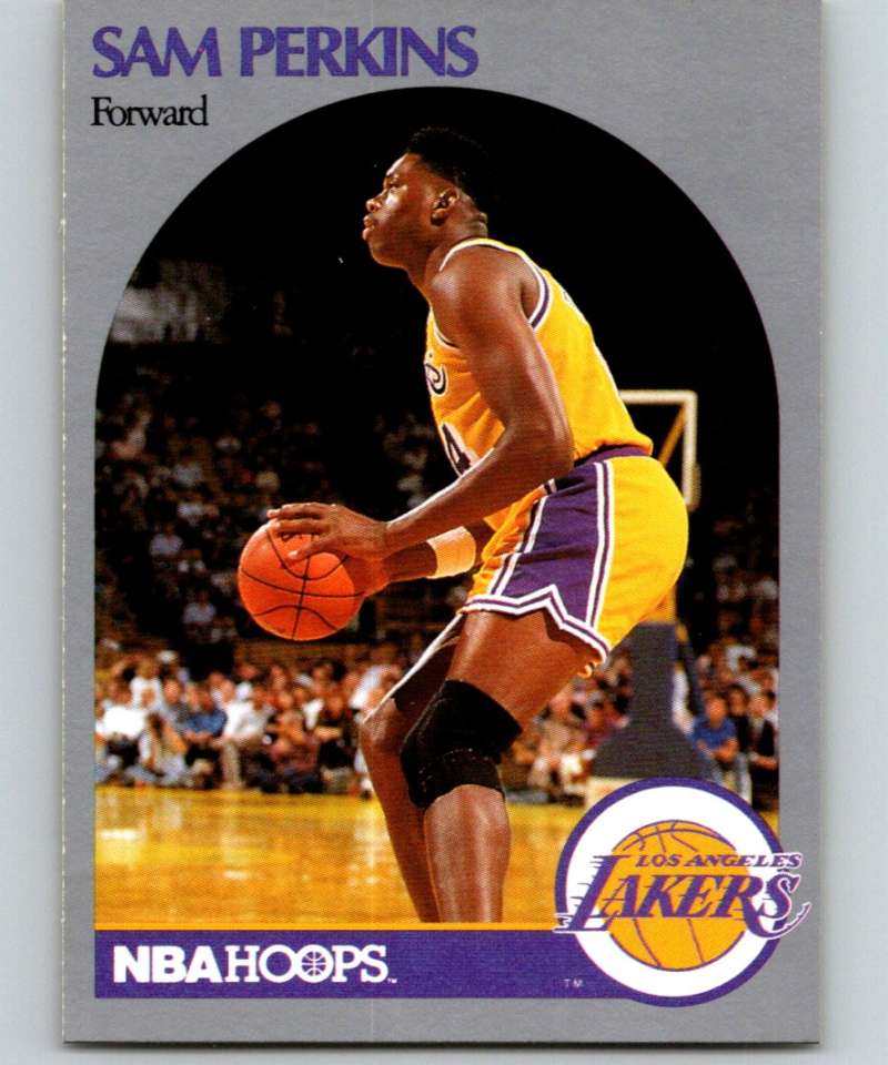 1990-91 Hopps Basketball #415 Sam Perkins Los Angeles Lakers Image 1