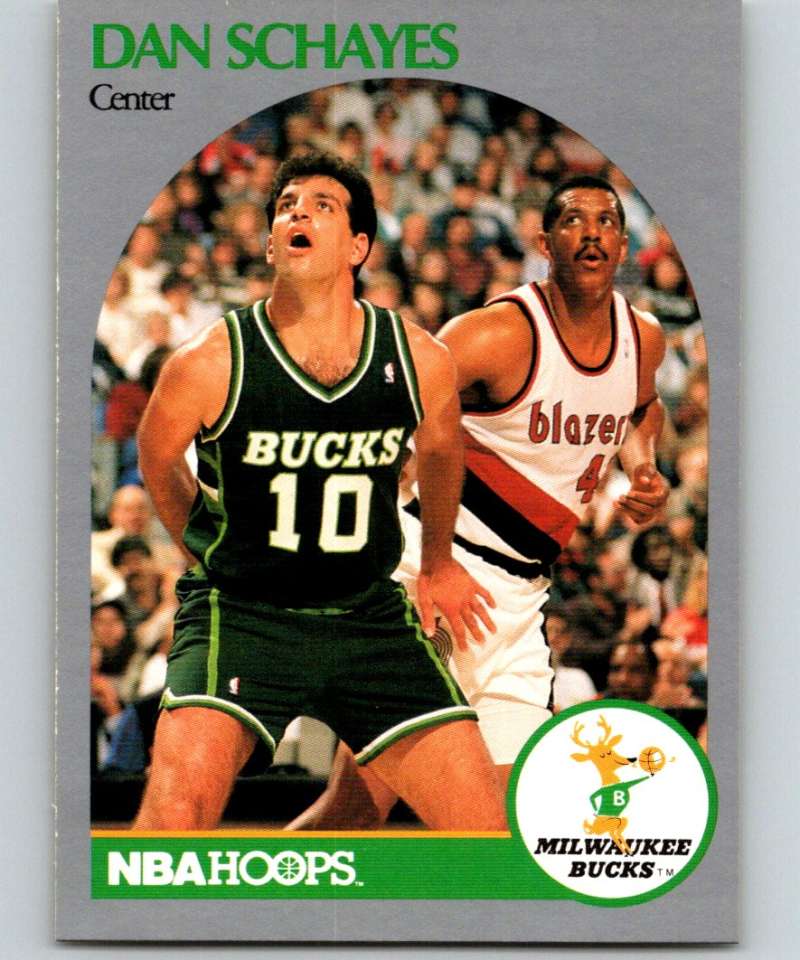 1990-91 Hopps Basketball #418 Danny Schayes Milwaukee Bucks Image 1
