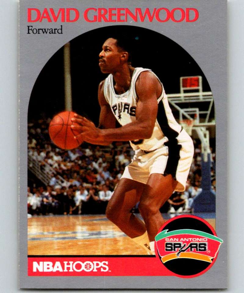 1990-91 Hopps Basketball #433 David Greenwood San Antonio Spurs Image 1