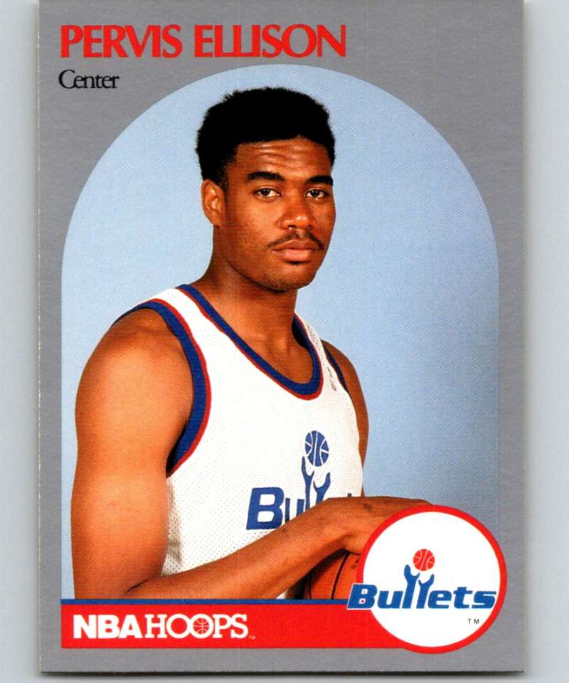 1990-91 Hopps Basketball #438 Pervis Ellison Washington Bullets Image 1