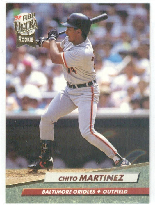 1992 Fleer Ultra Baseball #7 Chito Martinez  Baltimore Orioles  Image 1