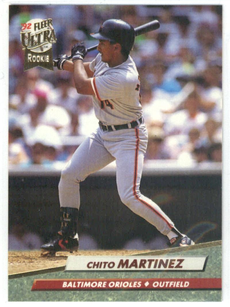 1992 Fleer Ultra Baseball #7 Chito Martinez Baltimore Orioles Image 1