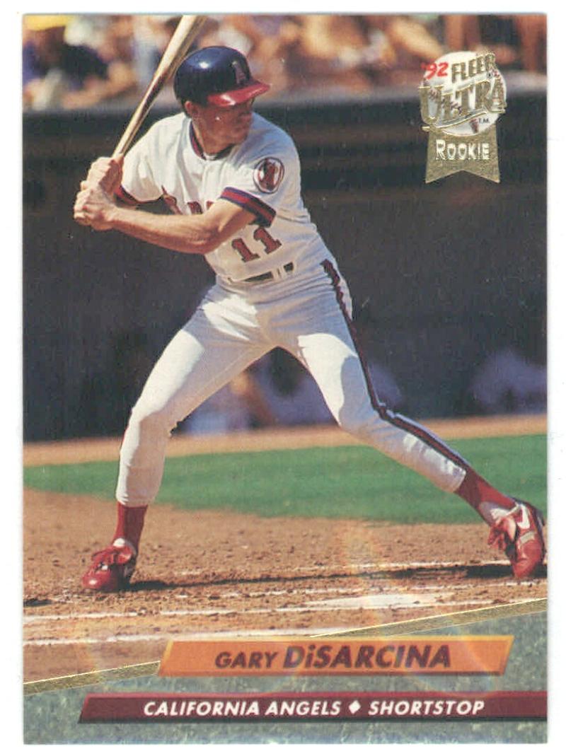 1992 Fleer Ultra Baseball #24 Gary DiSarcina California Angels Image 1