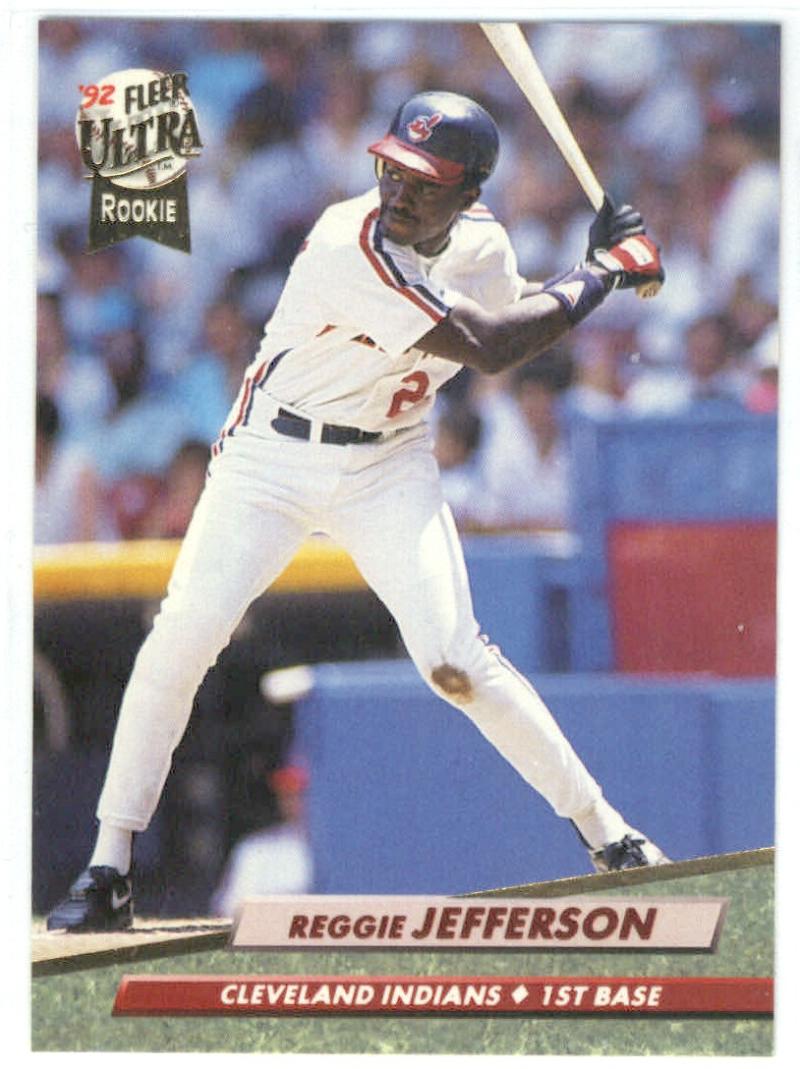 1992 Fleer Ultra Baseball #50 Reggie Jefferson UER Cleveland Indians Image 1