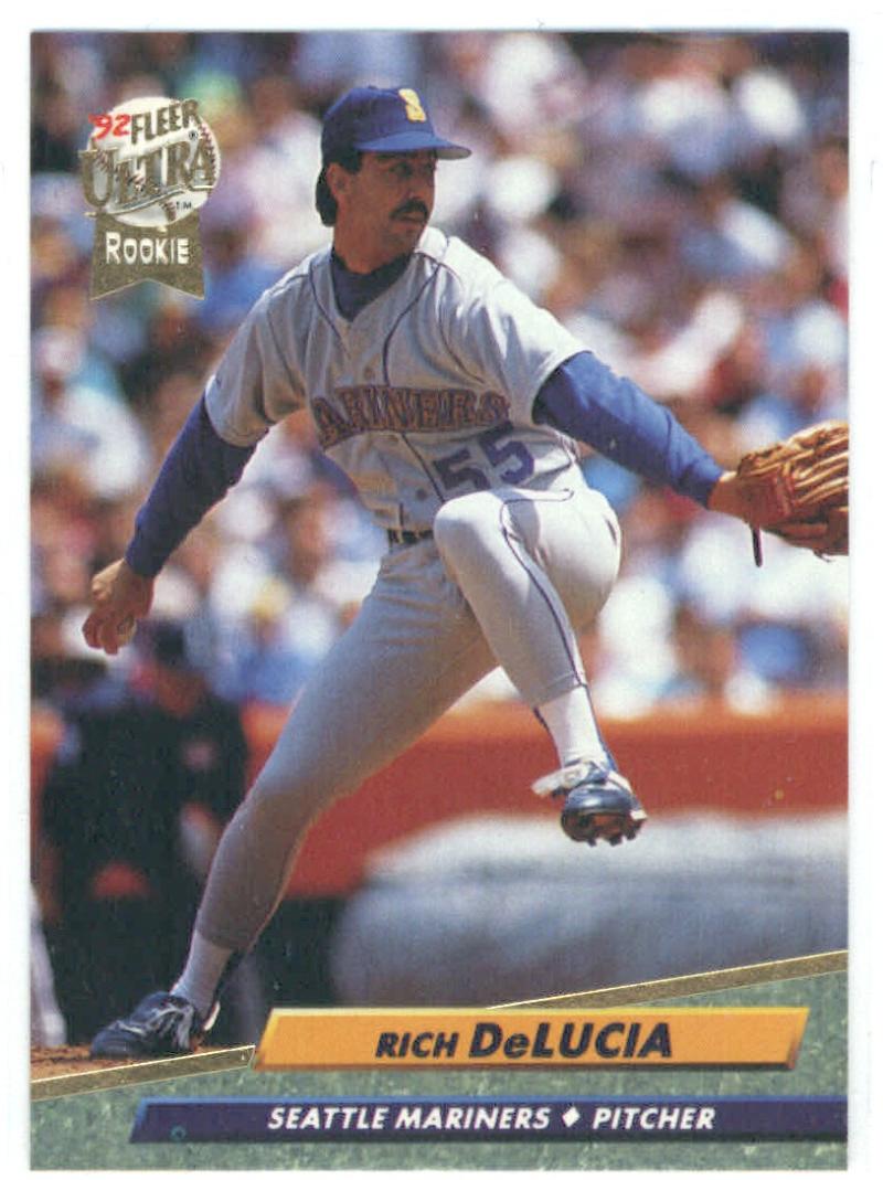 1992 Fleer Ultra Baseball #122 Rich DeLucia Seattle Mariners Image 1