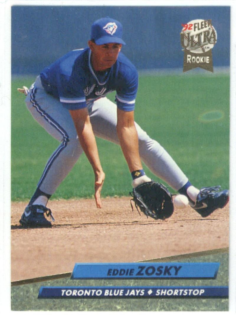 1992 Fleer Ultra Baseball #156 Eddie Zosky Toronto Blue Jays Image 1