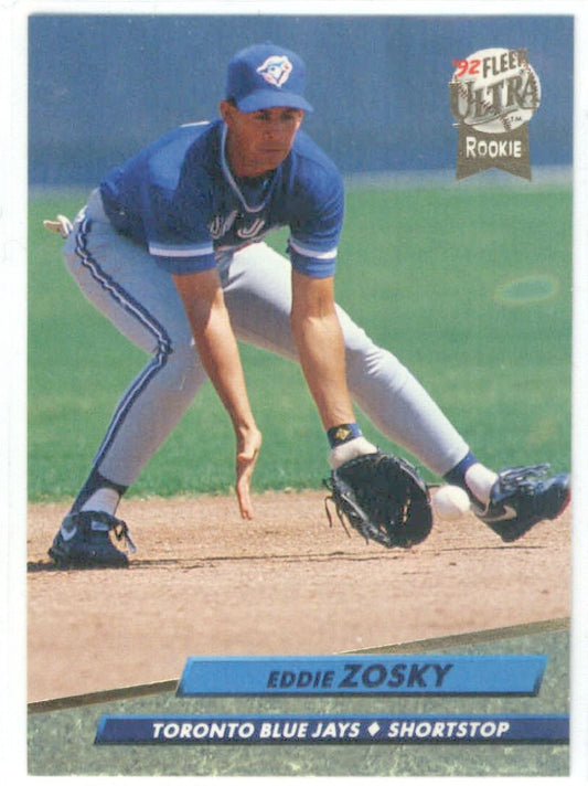 1992 Fleer Ultra Baseball #156 Eddie Zosky  Toronto Blue Jays  Image 1