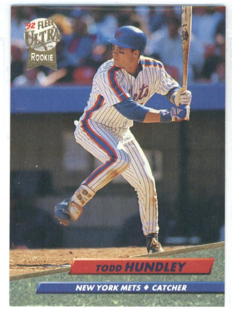 1992 Fleer Ultra Baseball #233 Todd Hundley New York Mets Image 1