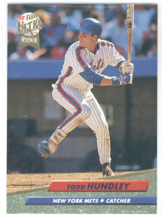 1992 Fleer Ultra Baseball #233 Todd Hundley  New York Mets  Image 1