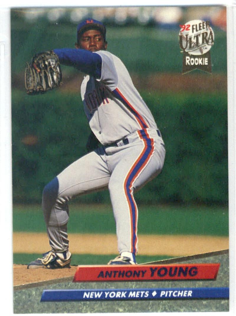 1992 Fleer Ultra Baseball #238 Anthony Young New York Mets Image 1