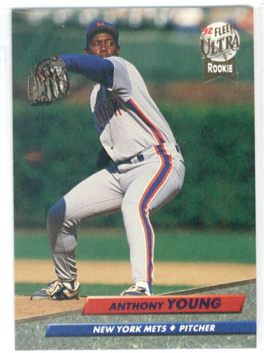 1992 Fleer Ultra Baseball #238 Anthony Young  New York Mets  Image 1