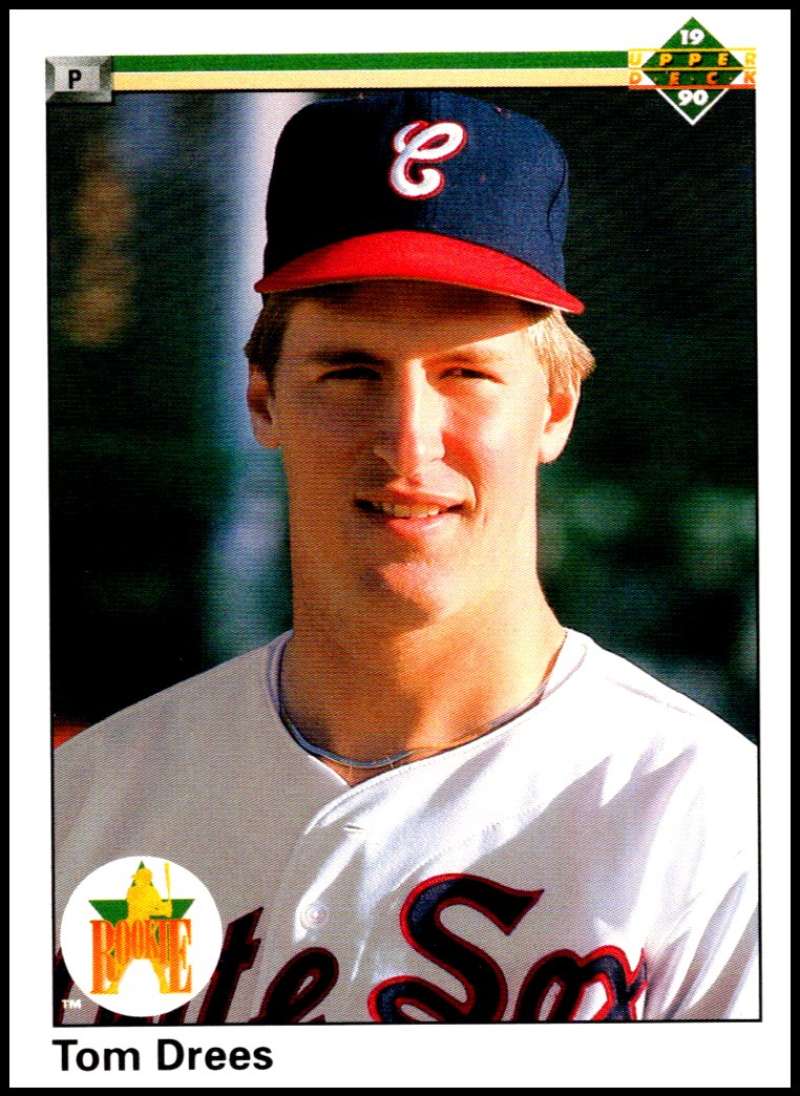 1990 Upper Deck Baseball #3 Tom Drees RC Rookie Chicago White Sox Image 1