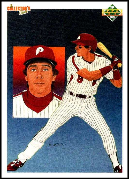 1990 Upper Deck Baseball #7 Von Hayes TC  Philadelphia Phillies  Image 1