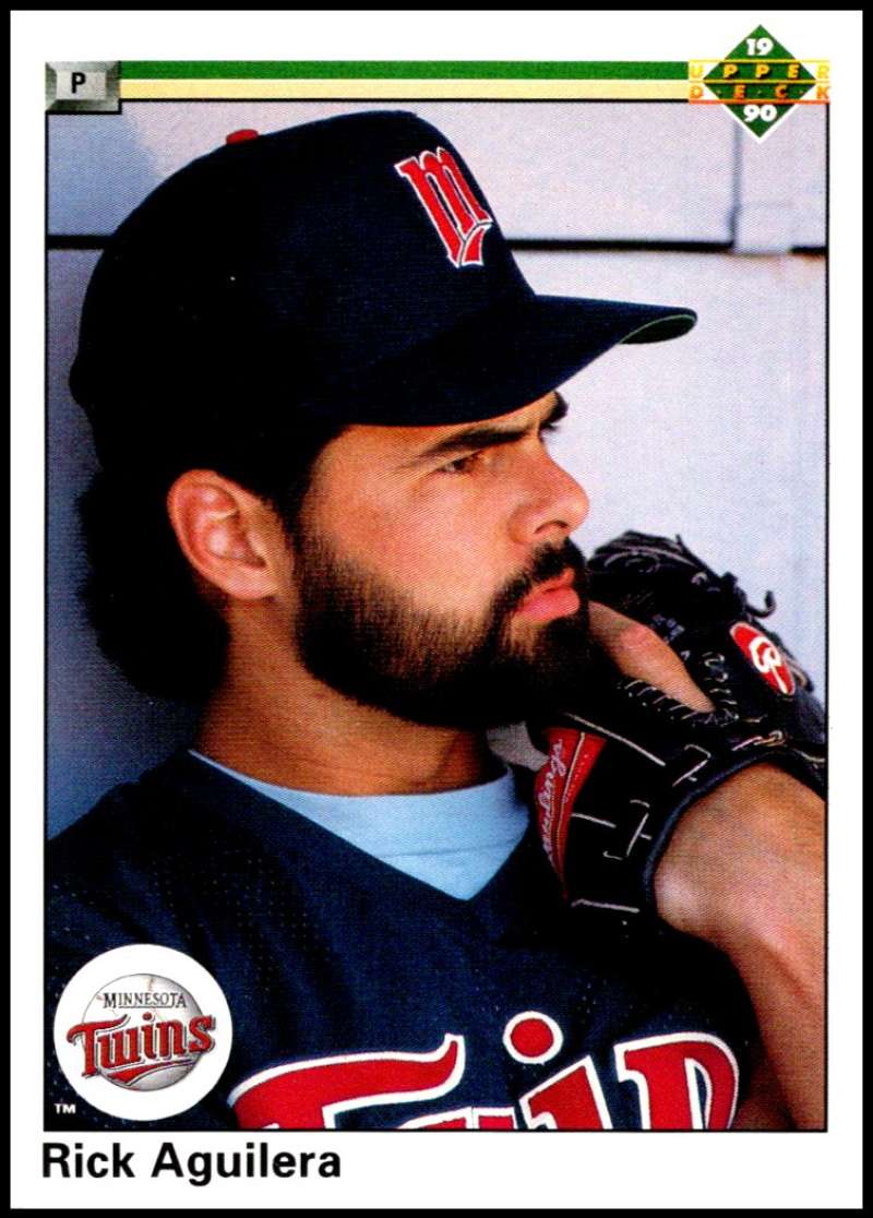 1990 Upper Deck Baseball #11 Rick Aguilera Minnesota Twins Image 1